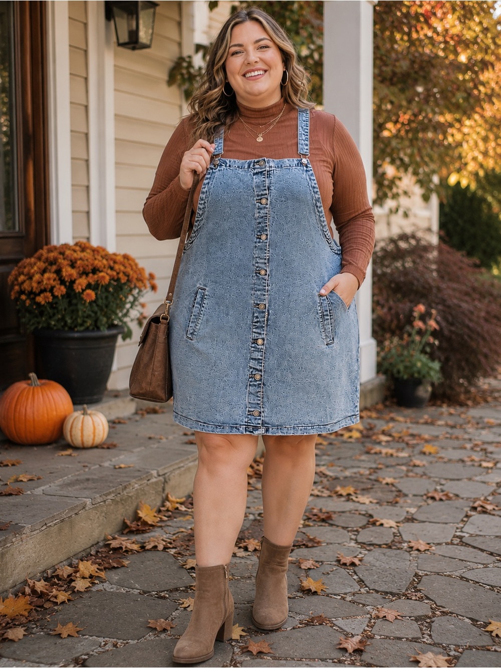 Celebrity Pink Denim Overall Dress XXXL Light Wash Button Front Pinafore Jumper
